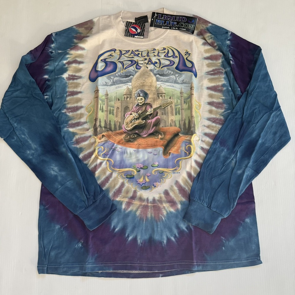 Vtg 2001 *NWT* Grateful Dead Carpet Ride Snake Charmer Tie Dye T-Shirt XL Rare